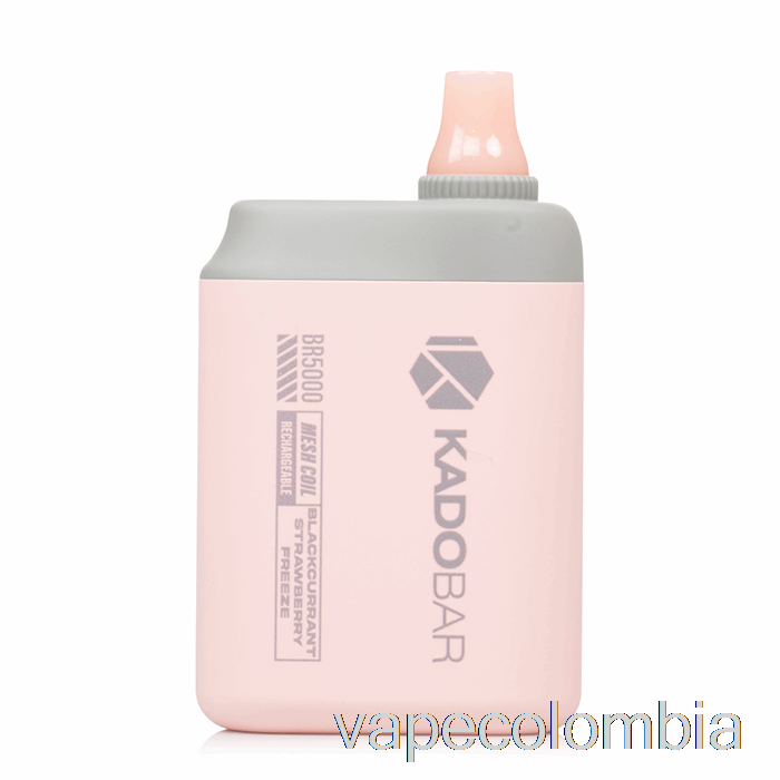 Vape Recargable Kado Bar Br5000 Desechable Grosella Negra Fresa Congelar
